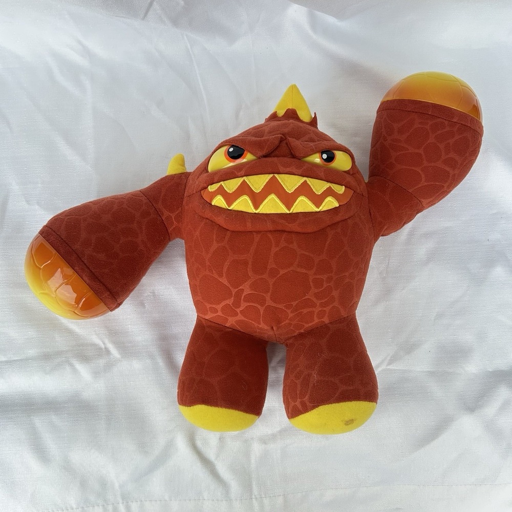 2012 Activision Skylanders Giants Eruptor Talking Lights Up Plush Toy 12" Sounds
